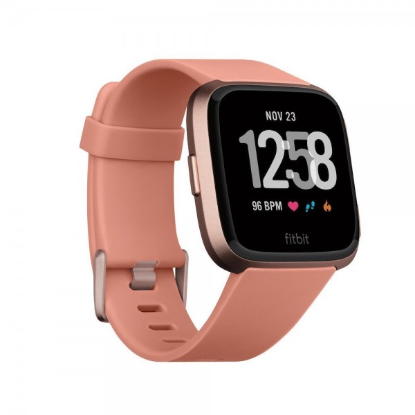 fitbit versa watch peach rose gold