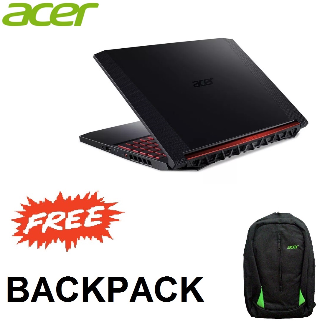 ACER NITRO 5 AN515-54-526L NOTEBOOK (i5-9300H,4GB,256GB,GTX1050-3GB ...