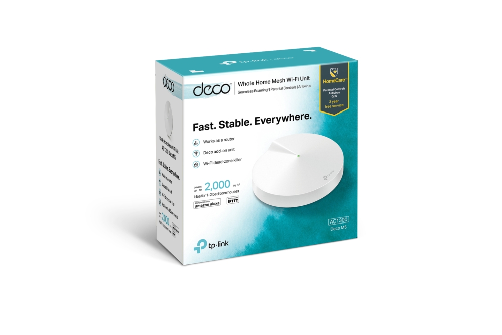 TP-LINK Deco M5 (1-pack) AC1300 Whole Home Mesh Wi-Fi System