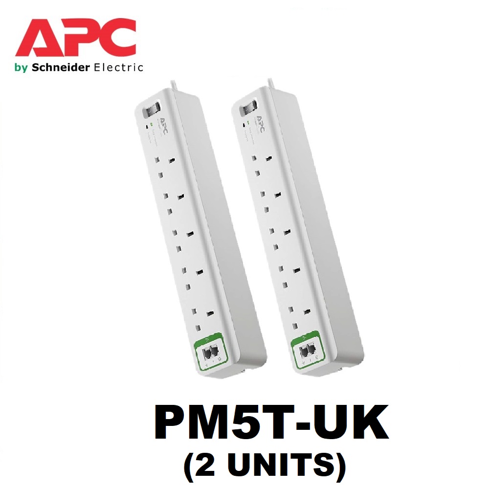APC Essential SurgeArrest 5 outlets with Phone Protection 230V UK (PM5T ...
