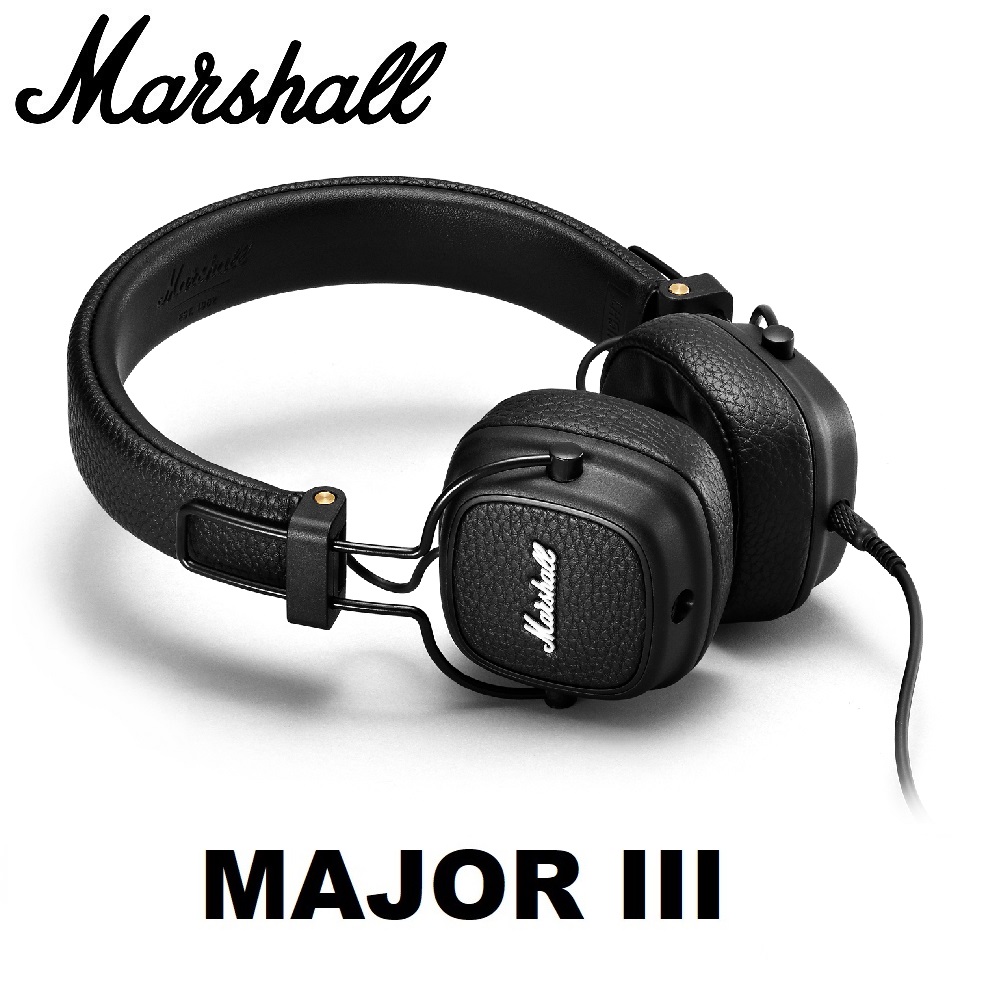 MARSHALL MAJOR III WIRED HEADPHONE BLACK
