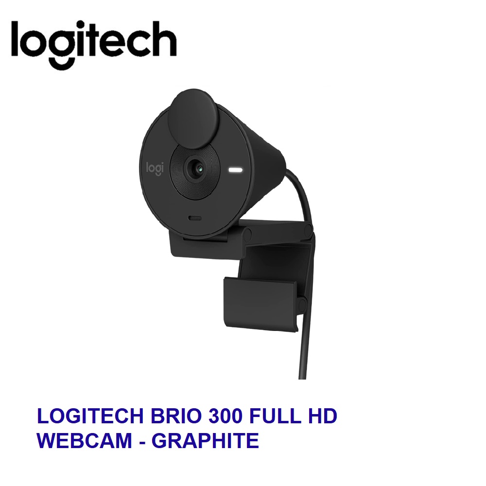 Logitech Brio 300 Full HD Webcam - Graphite