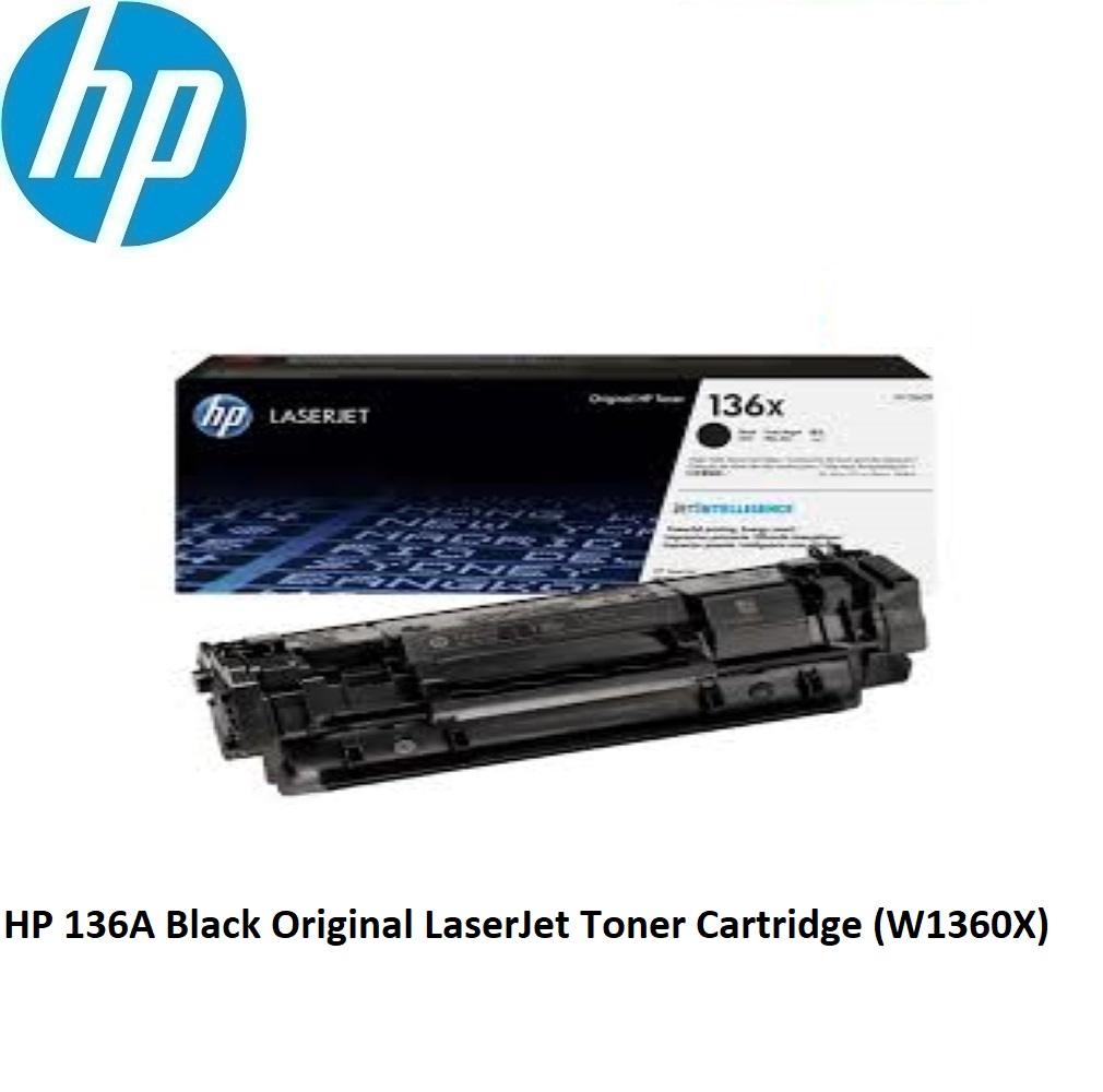 HP 136X Black Original LaserJet Toner Cartridge (W1360X)